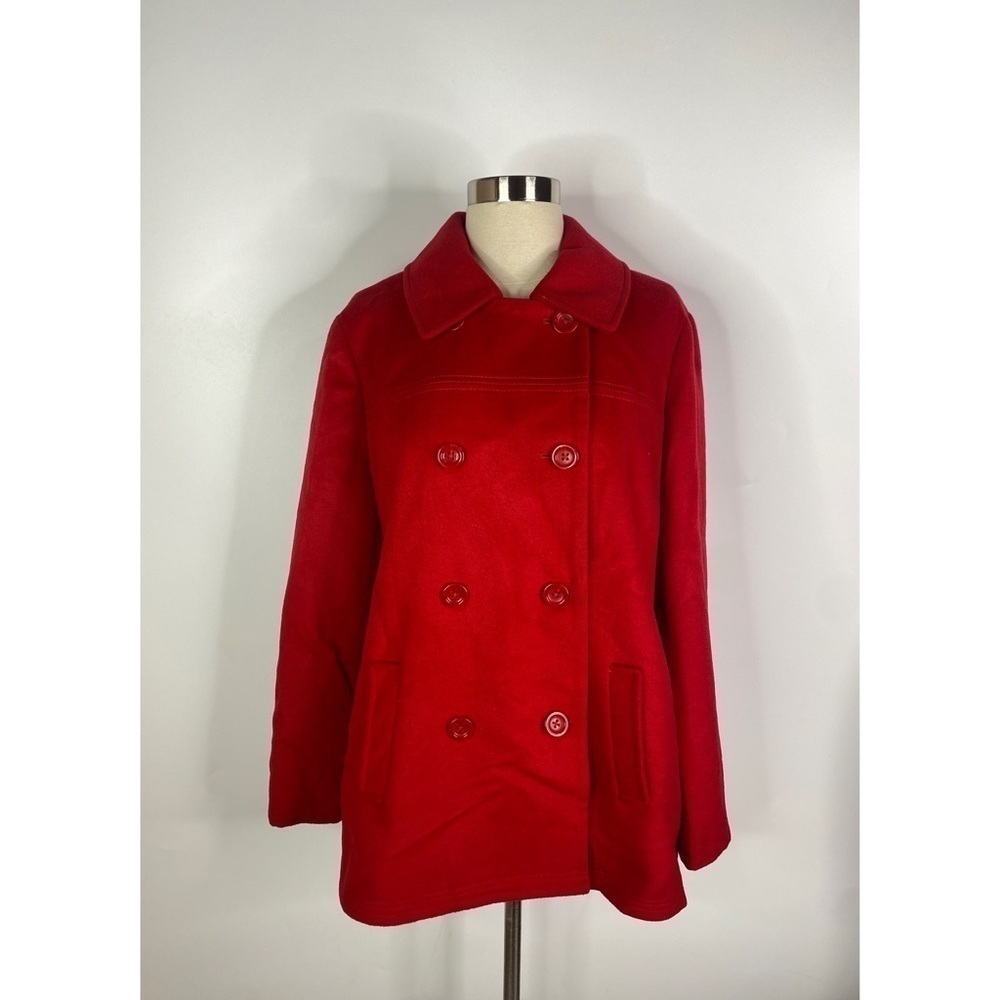 J Jill Wool Long Sleeve Trench Coat